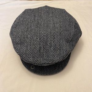 NWOT Wool blend Newsboy Herringbone Hat